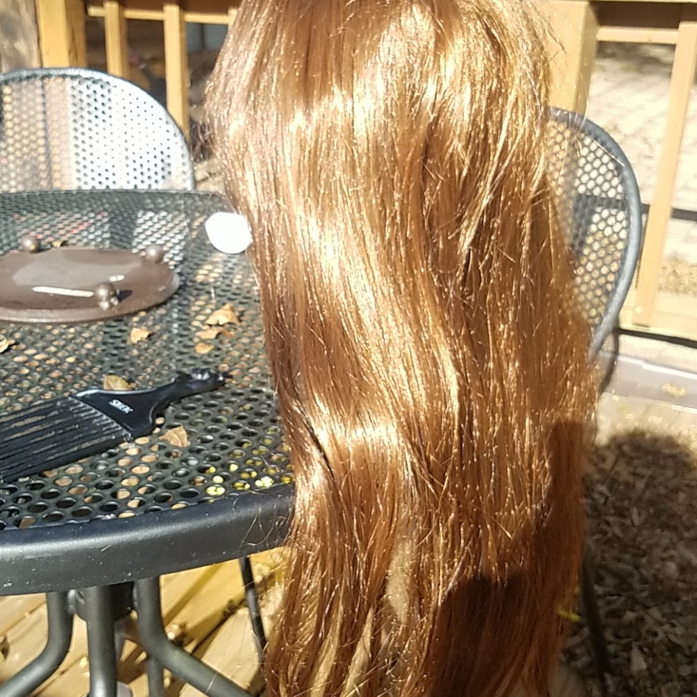 Cosplay wig.